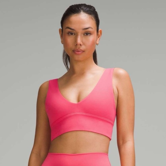 lululemon athletica Other - Lululemon Align V-Neck Bra A/B Cup Glazed Pink Size 8 NWT